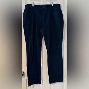 Calvin Klein Slim Fit Pants 34x30 Infinite Flex Waist Dark Navy